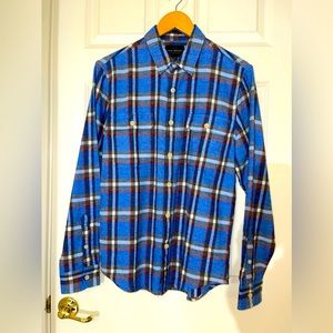 NEW! LUCKY BRAND MENS SMALL FLANNEL SHIRT